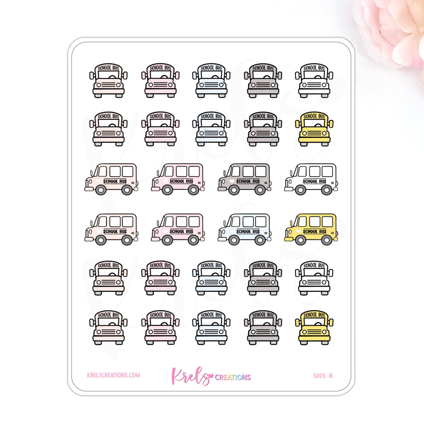 S005 | School Bus Stickers