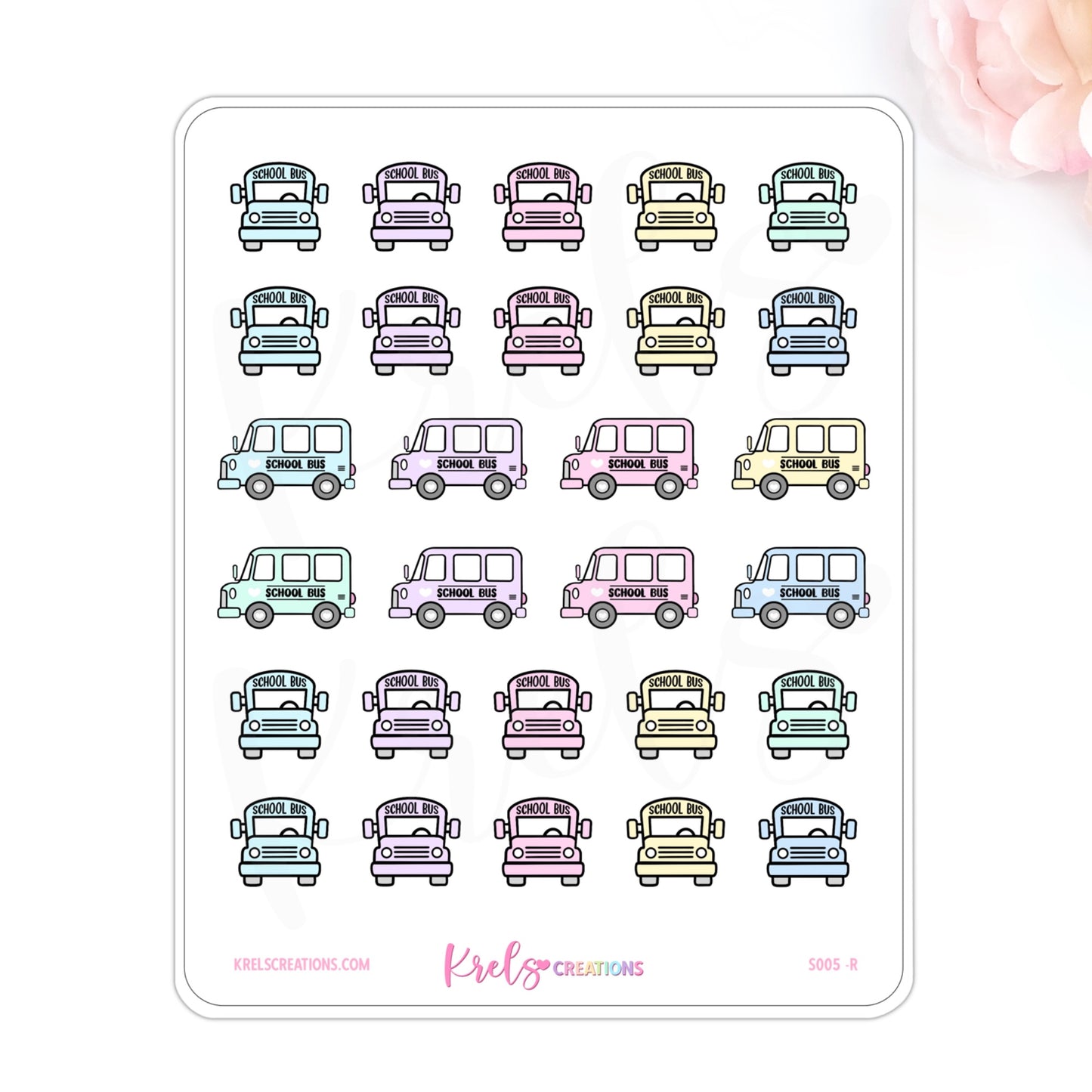 S005 | School Bus Stickers