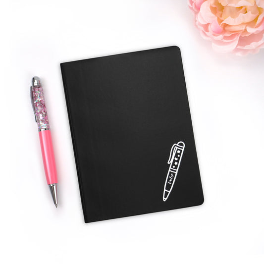 B6 Grid Notebook -Off-white pages | Black