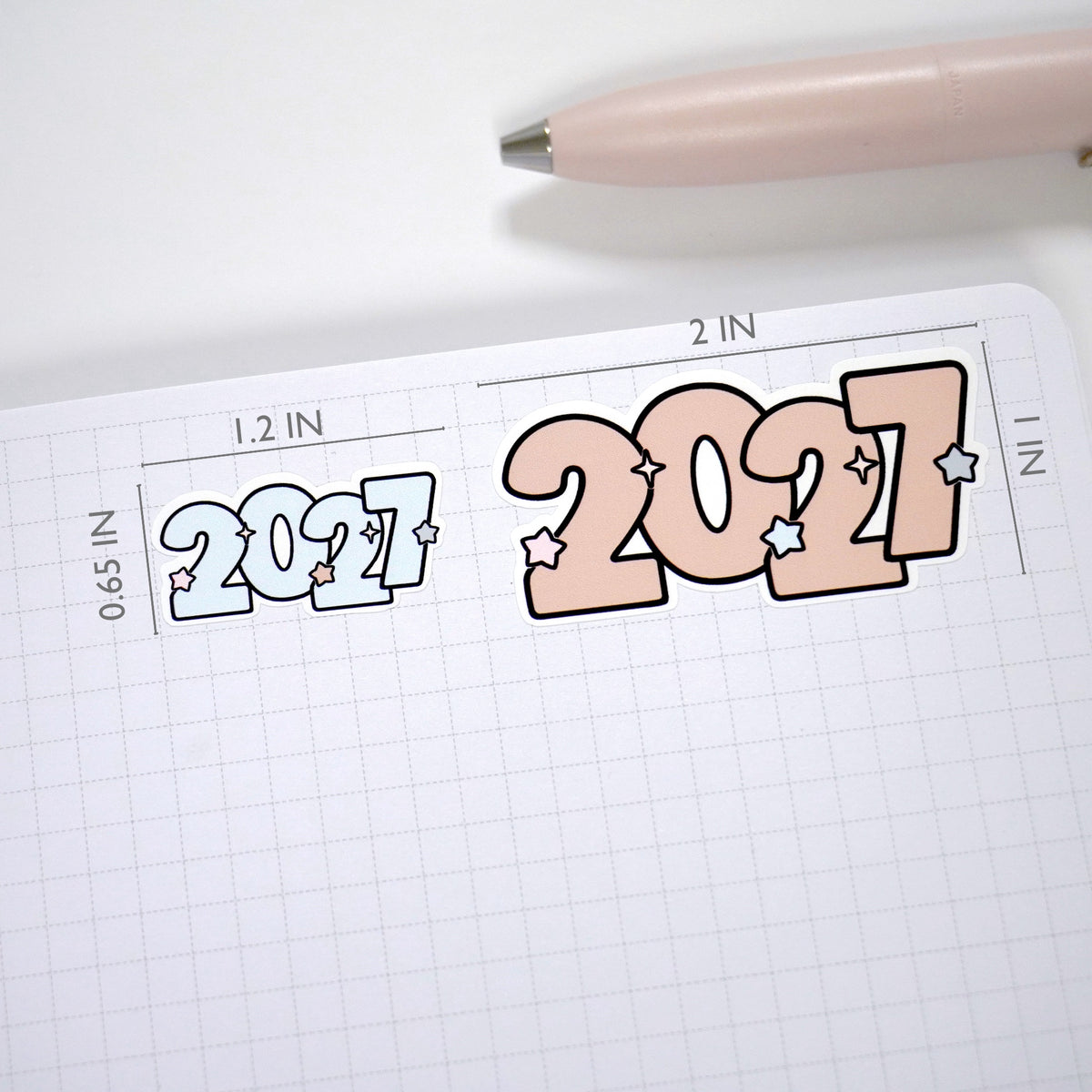 2027 Number sticker -Neutral