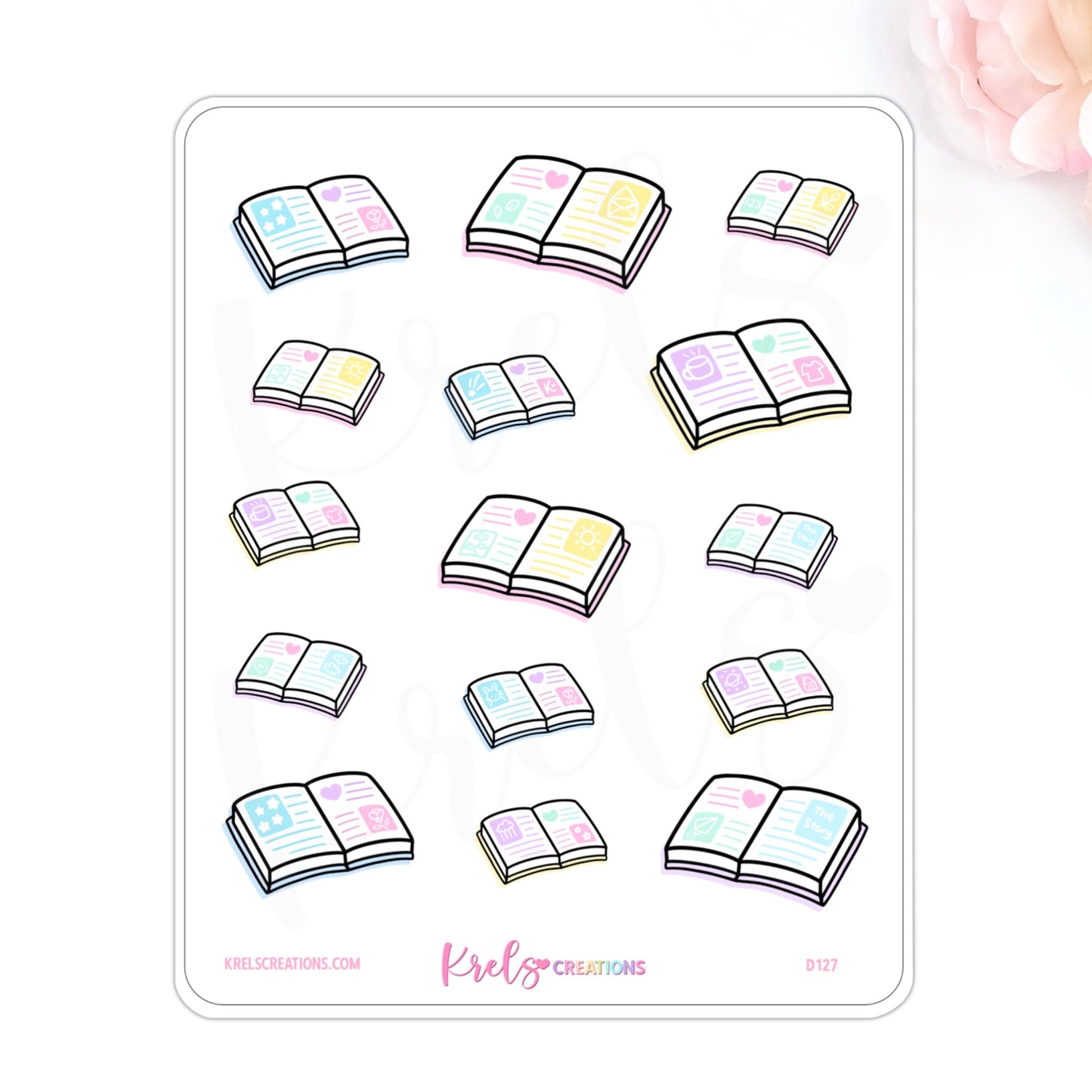 D127 | Book Art Stickers