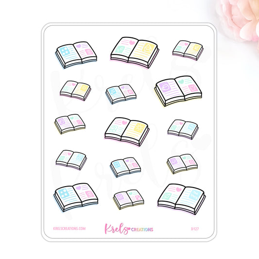 D127 | Book Art Stickers