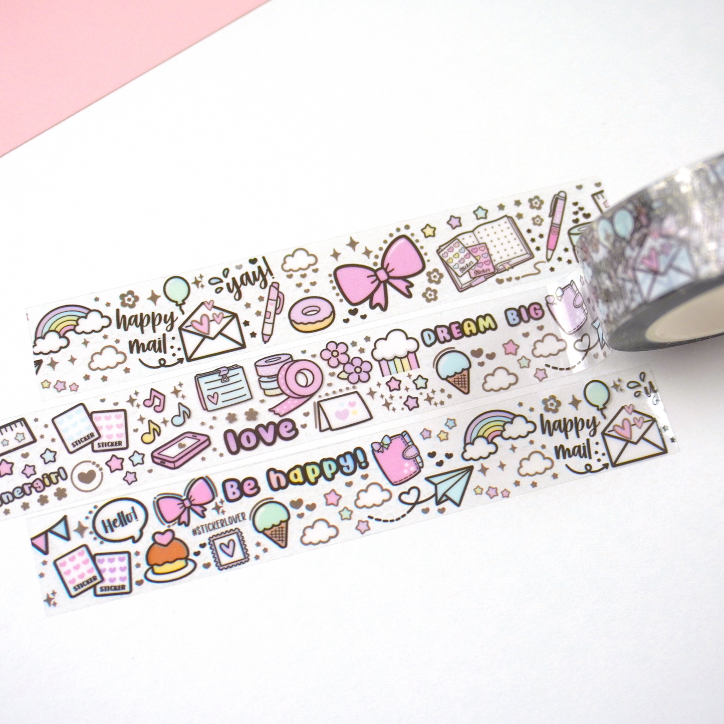 Love Doodles | Clear | 15mm washi tape