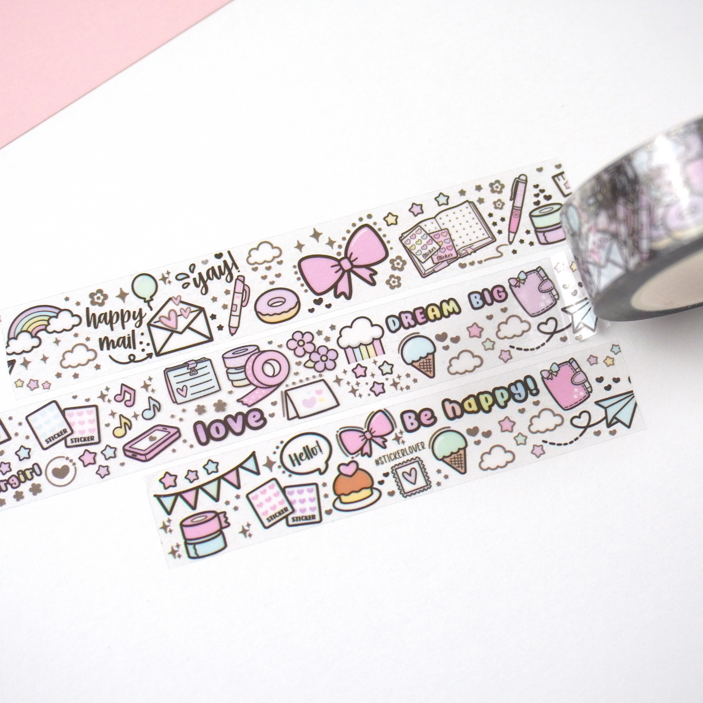 Love Doodles | Clear | 15mm washi tape