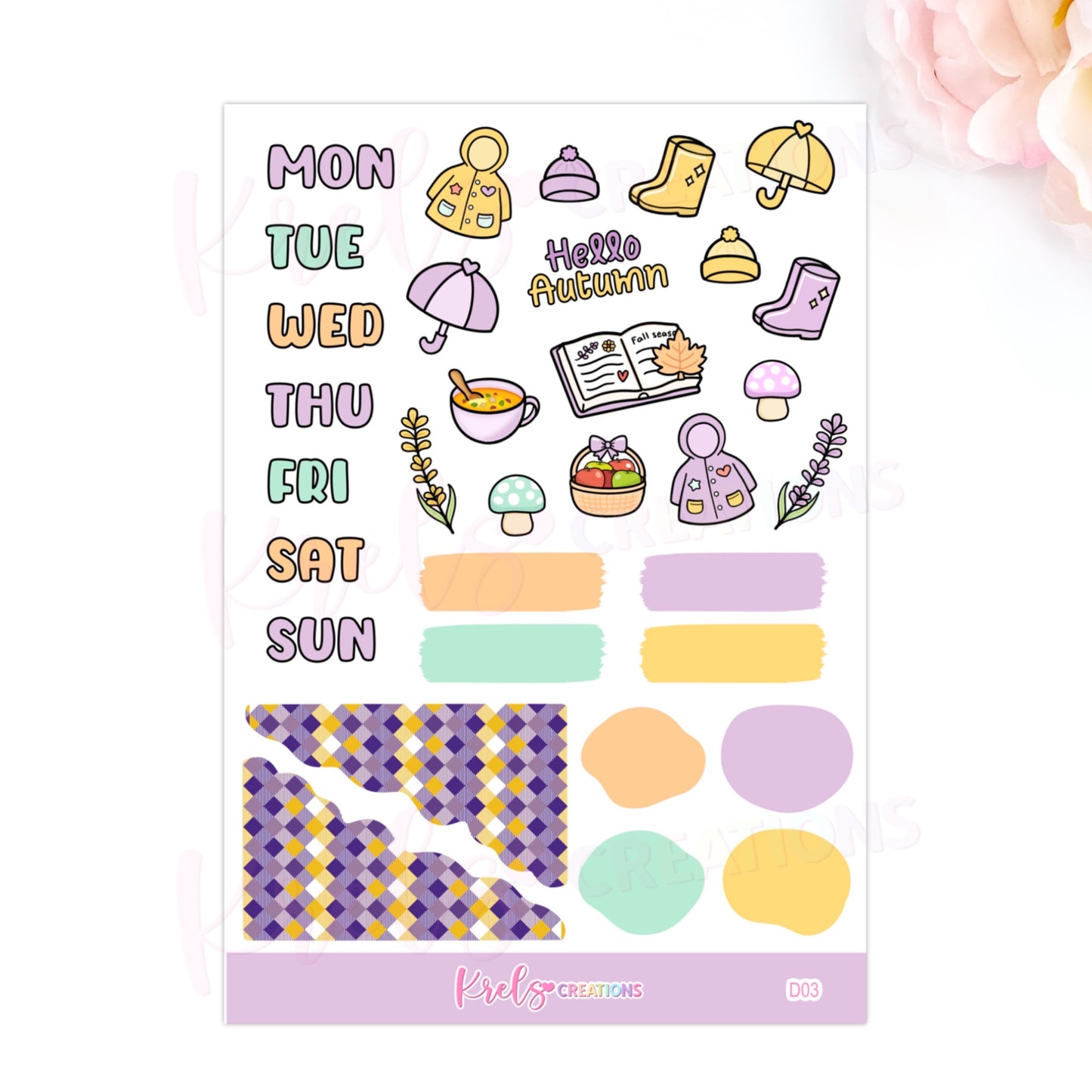 D03 | Hello Autumn | Journaling sticker