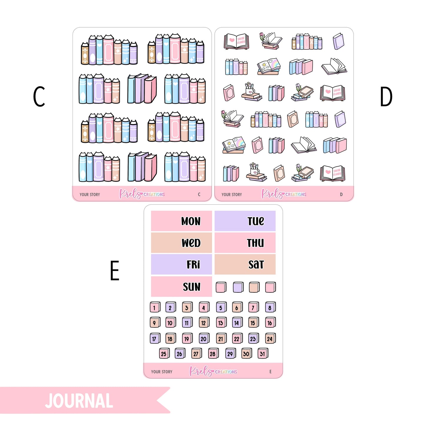 Your story | Journaling sticker