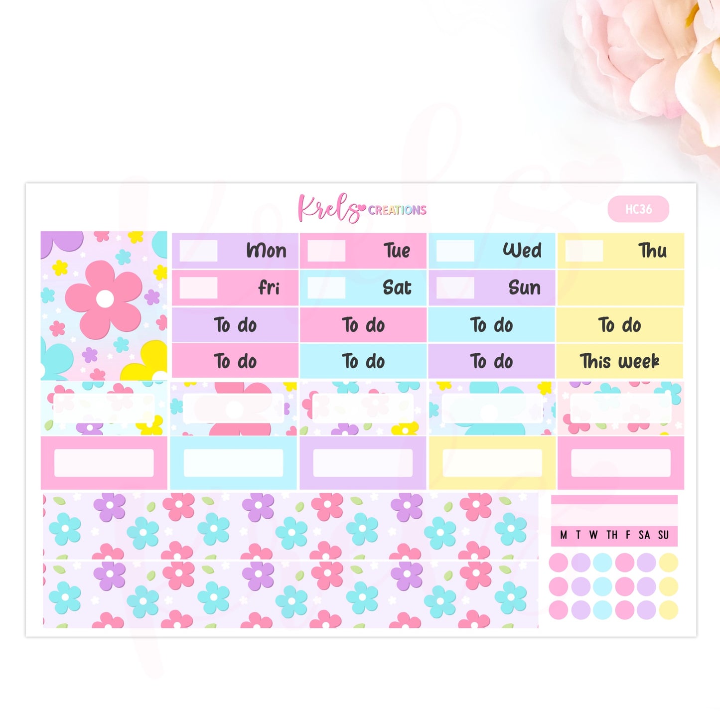 HC36 | Blooms | Hobonichi cousin