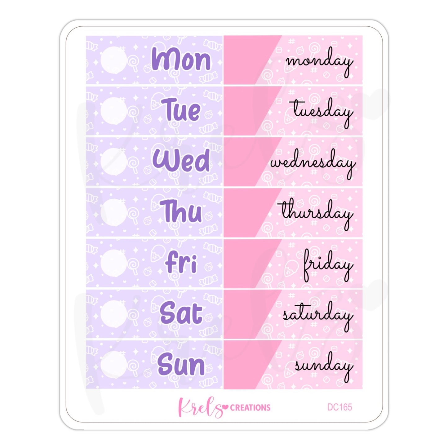 DC166 | Date cover for Vertical Planner