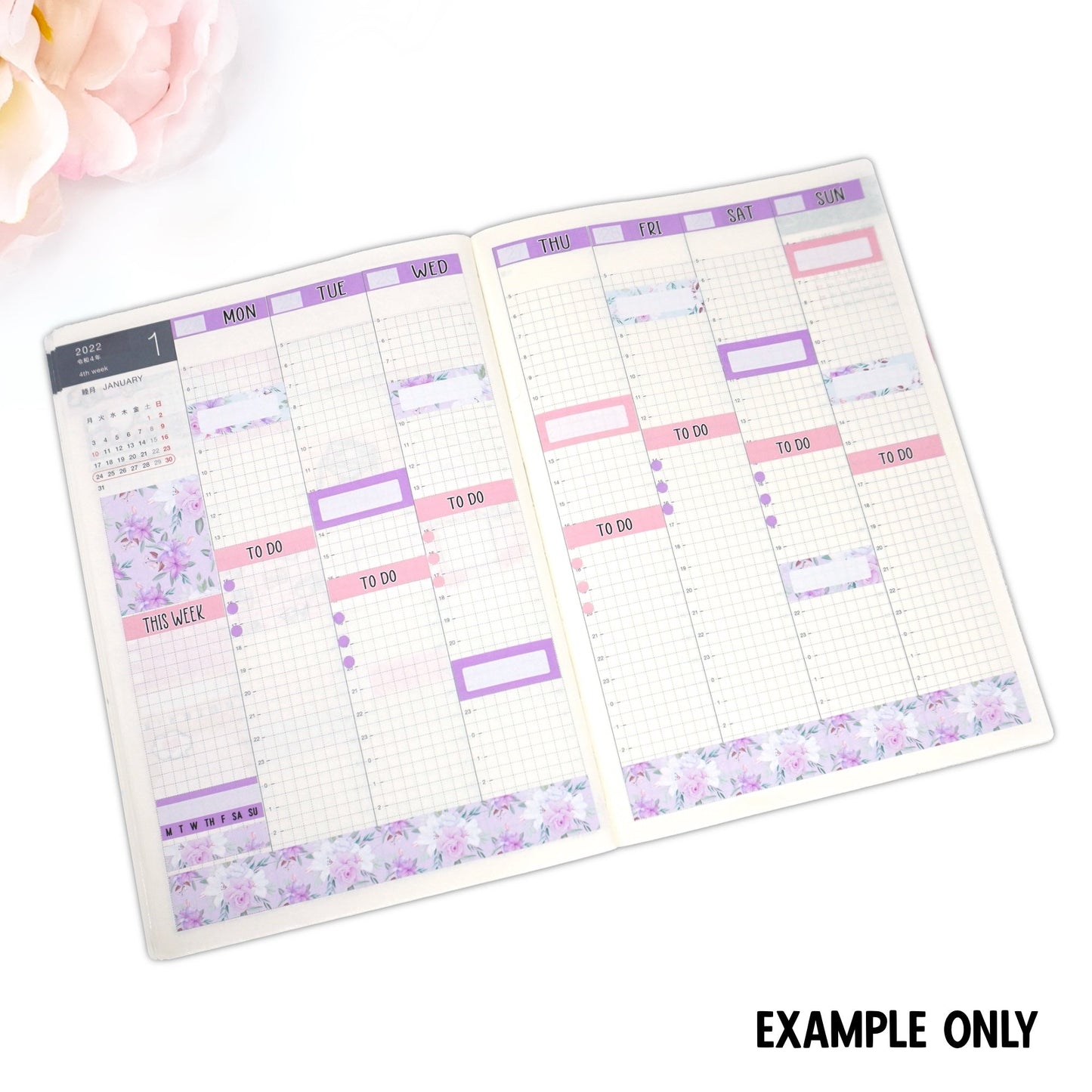 HC35 | Flower rainbow -Pastel | Hobonichi cousin