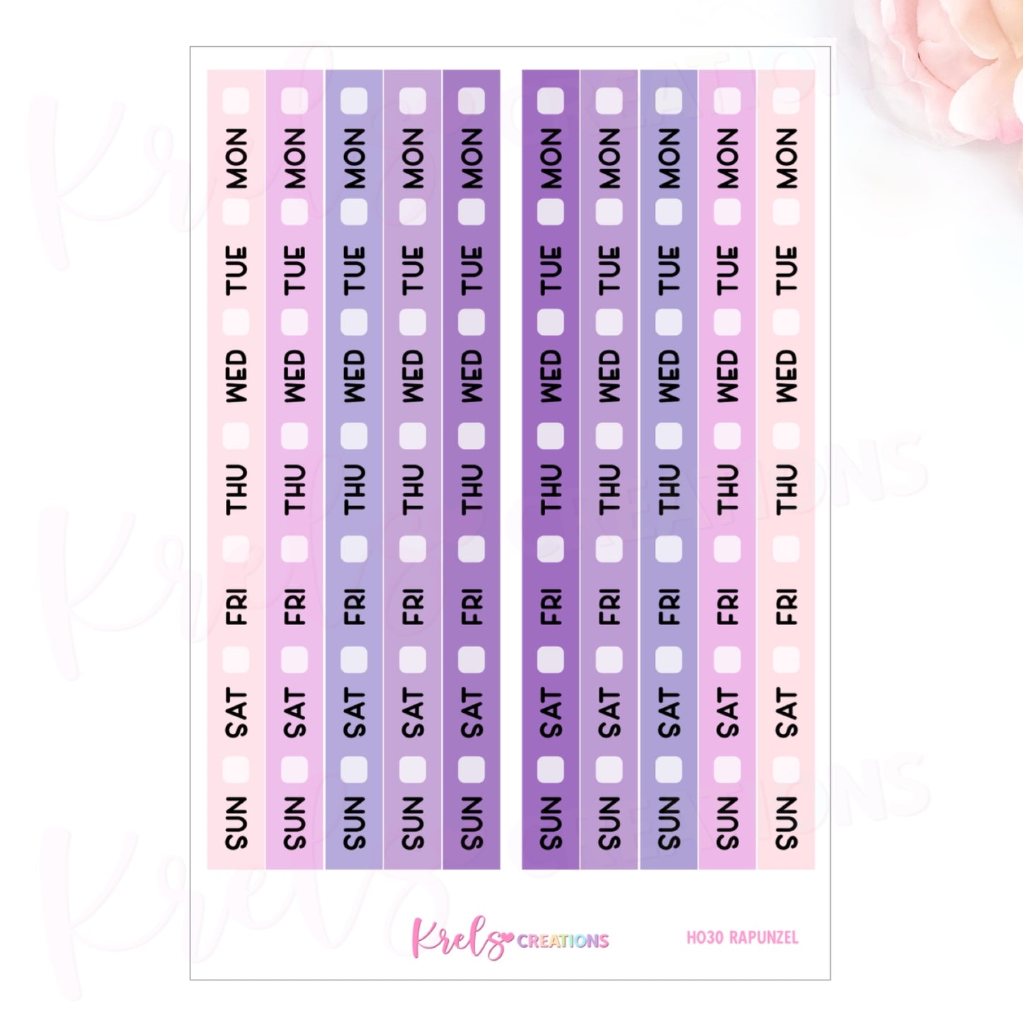 HO30 | RAPUNZEL | Date cover for Hobonichi Week