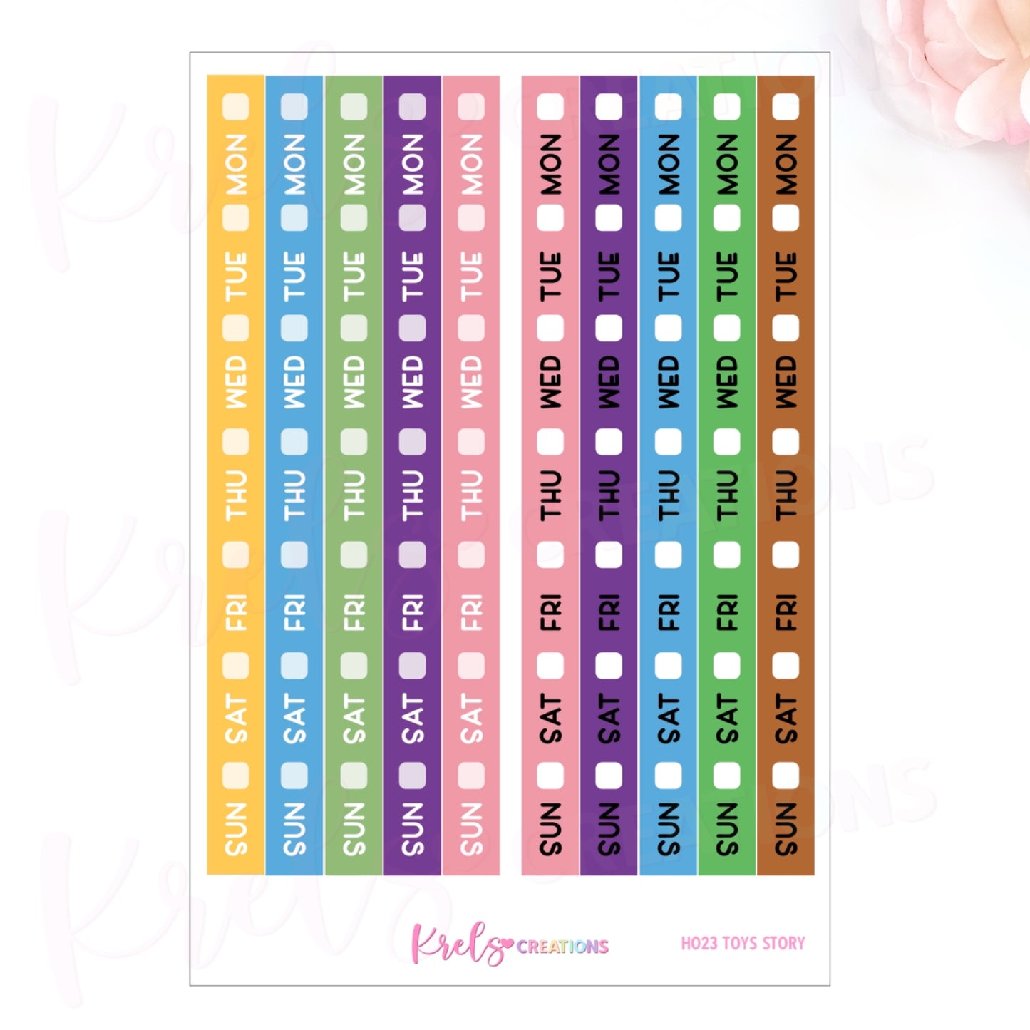 HO23 | TOYS STORY | Date cover for Hobonichi Week