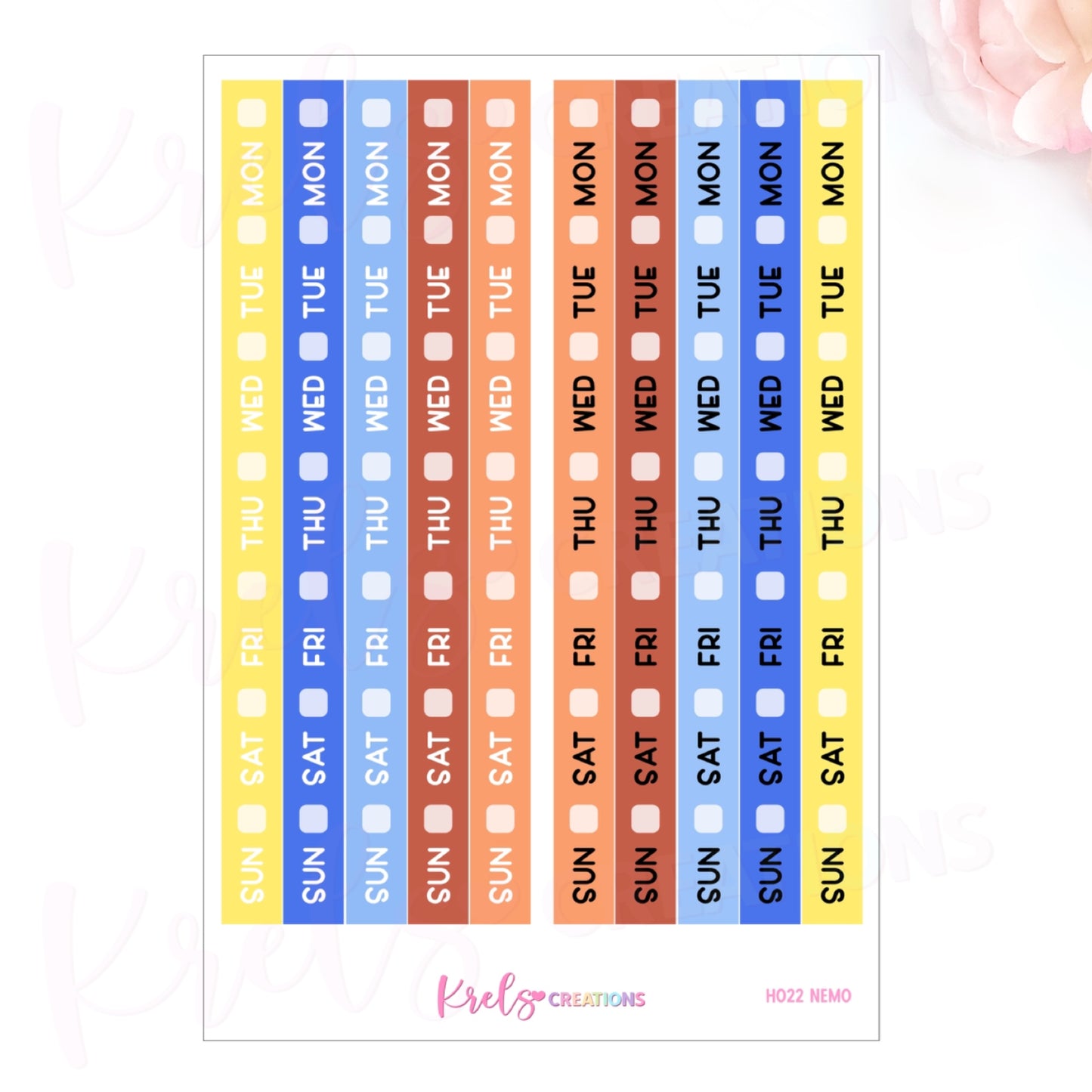 HO22 | NEMO | Date cover for Hobonichi Week