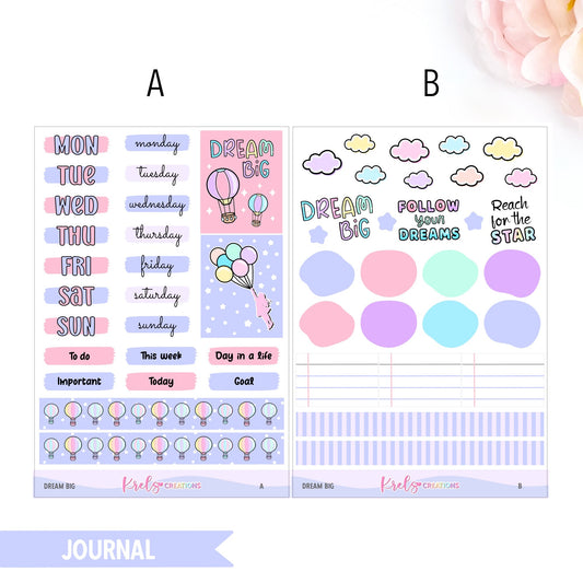 Dream Big | Journaling sticker