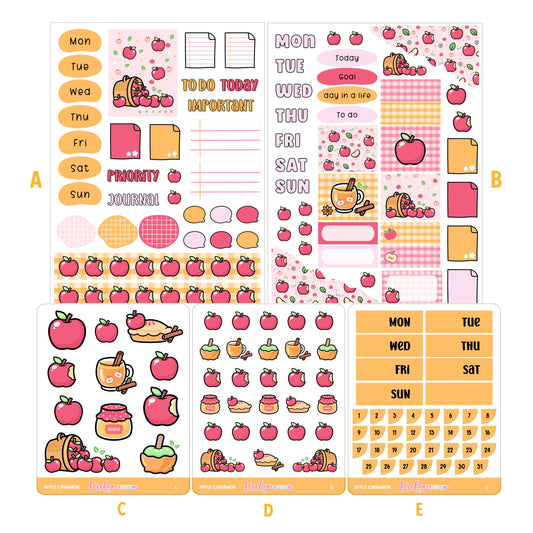 Apple Cinnamon | Journaling sticker