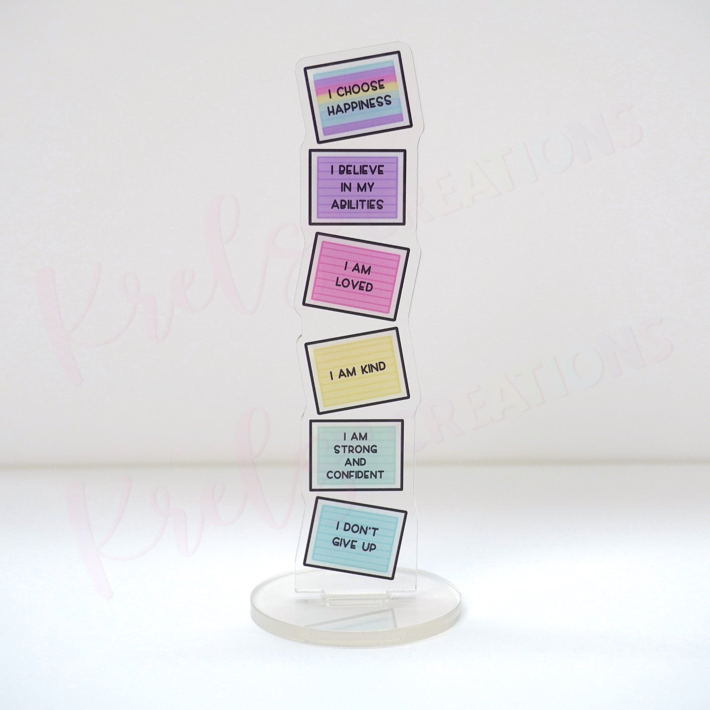 Acrylic Washi Stand | Affirmations