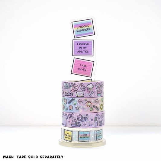 Acrylic Washi Stand | Affirmations