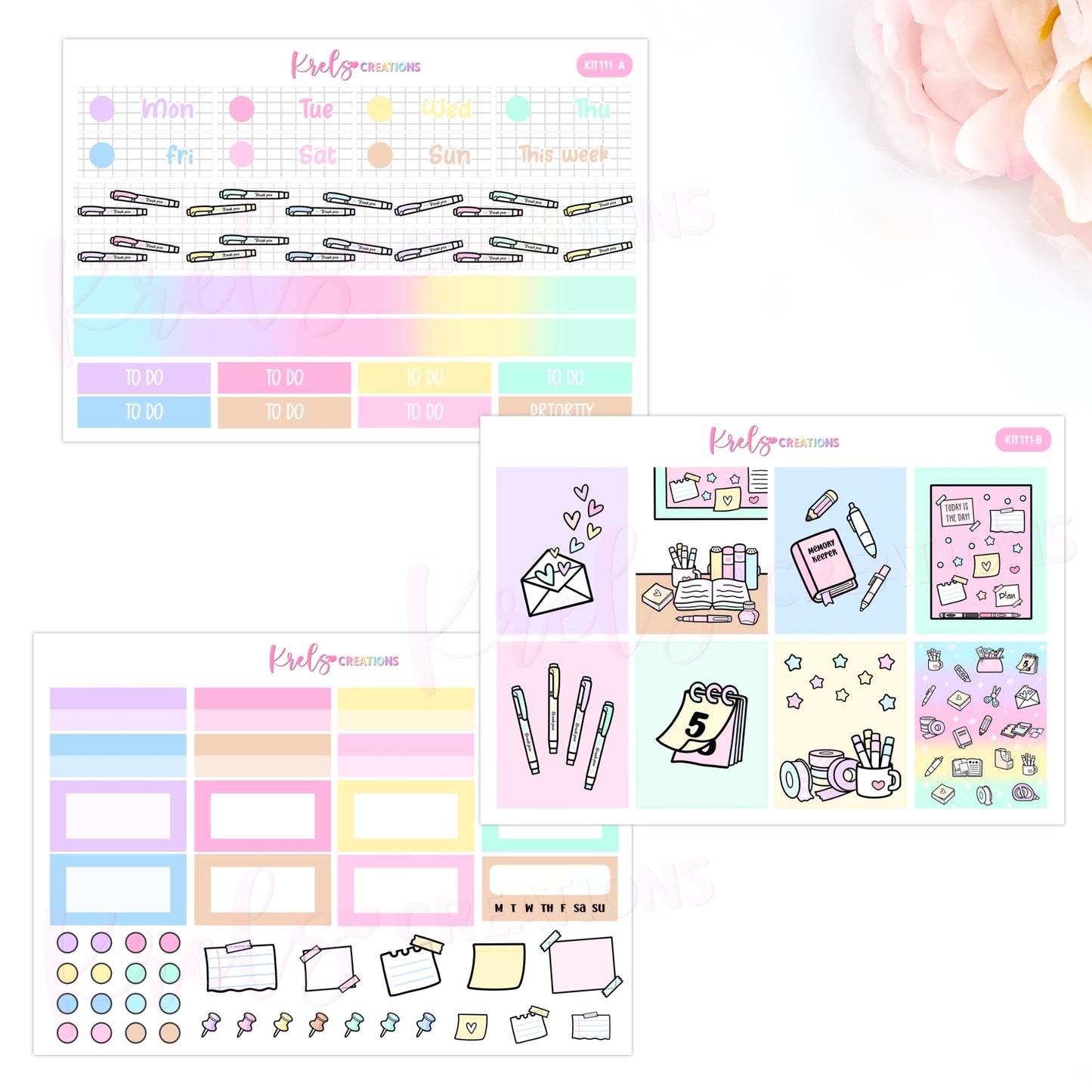 KIT111 | Planner love | Vertical Kit