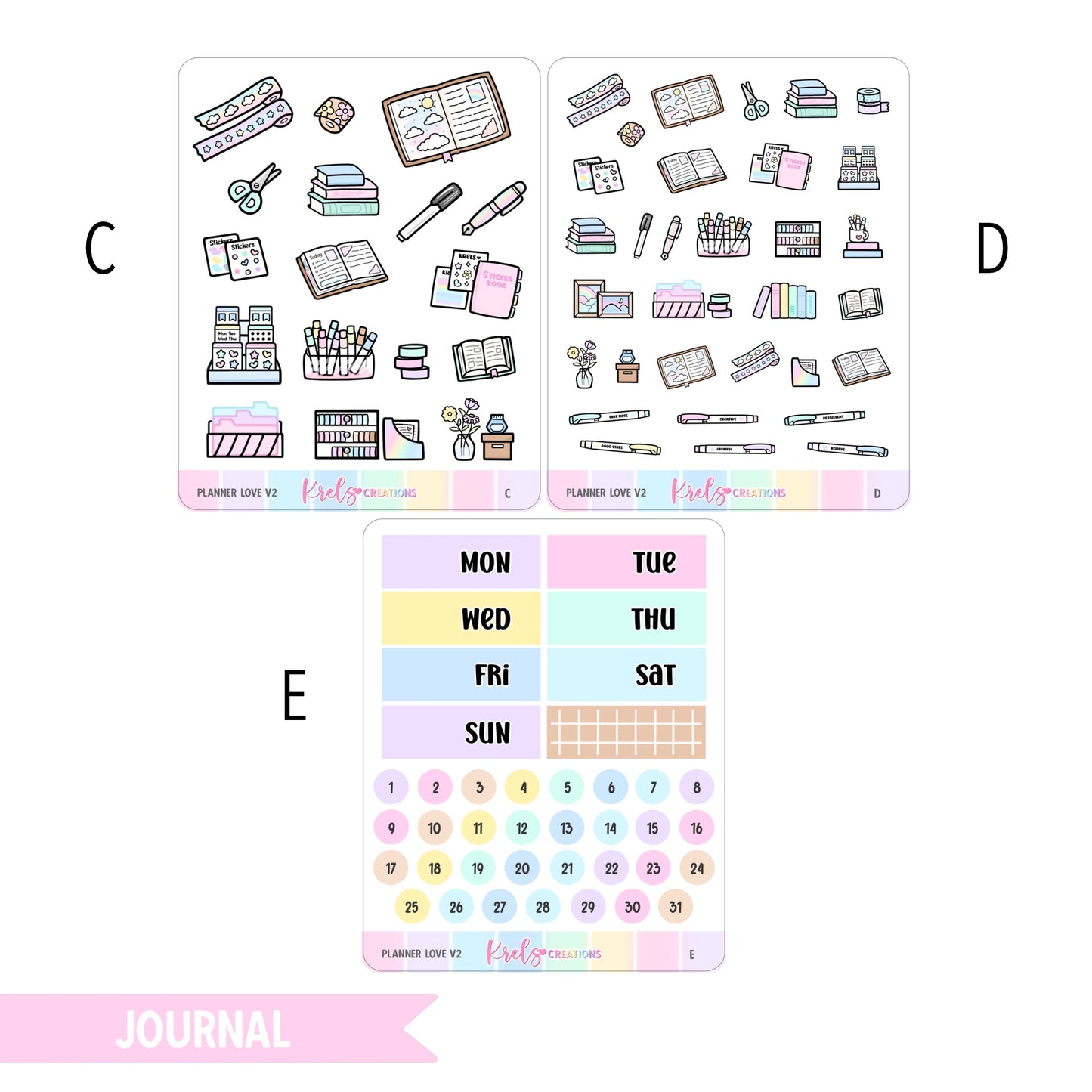 Planner love 2 | Journaling sticker