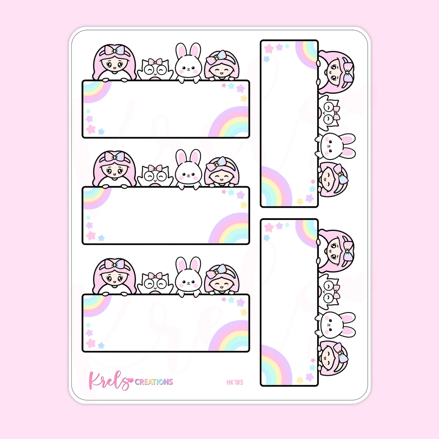 HK185 | Planner friends box label
