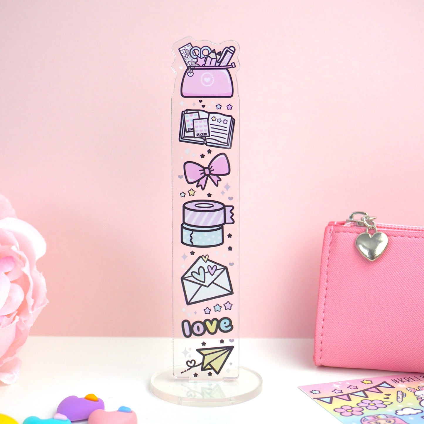 Acrylic Washi Stand | Love doodles