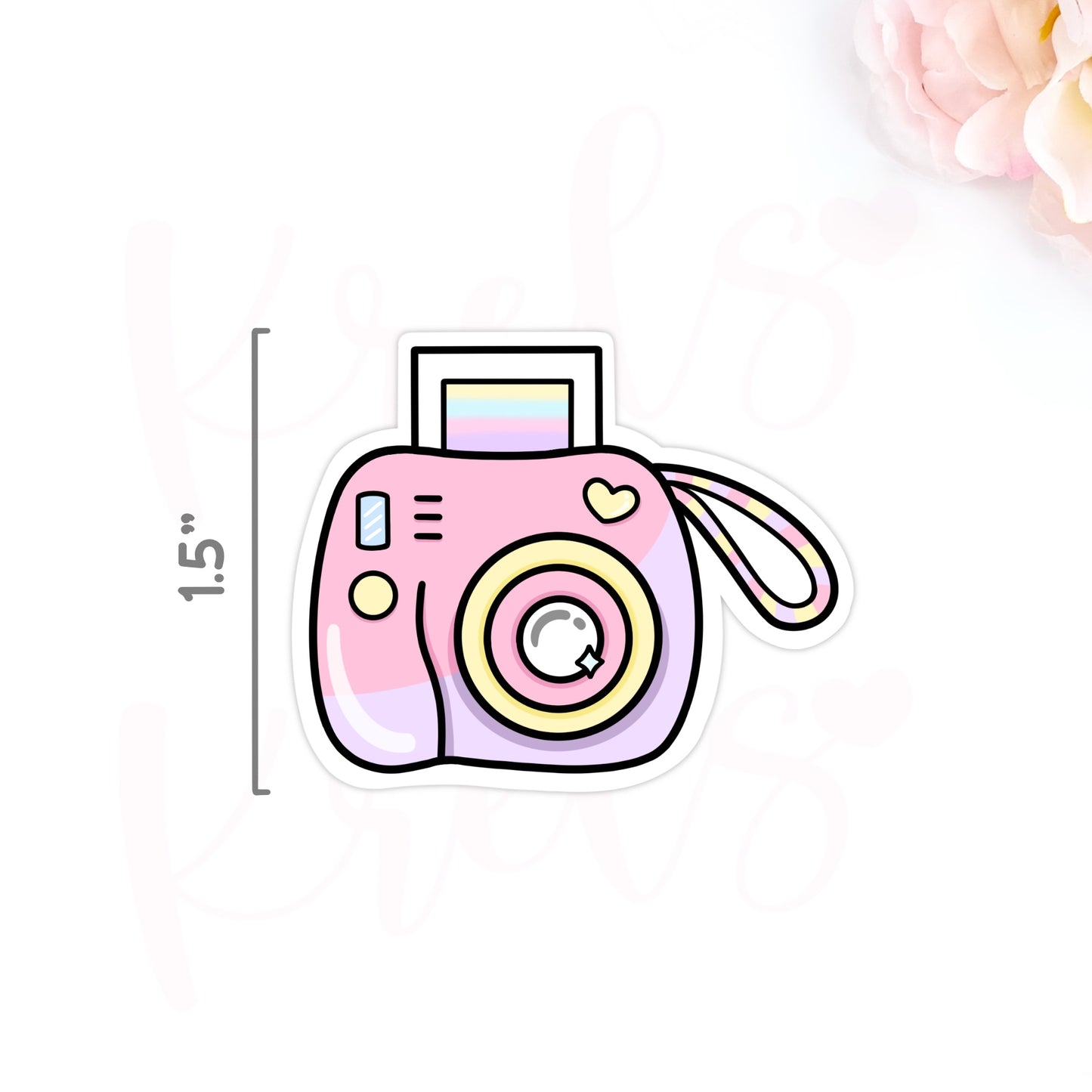 Polaroid vinyl die-cut sticker