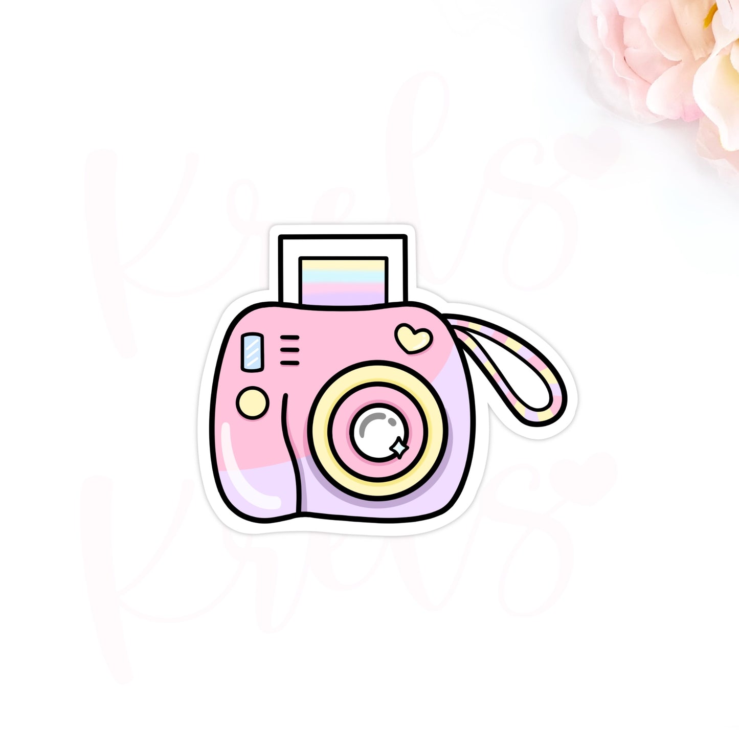 Polaroid vinyl die-cut sticker