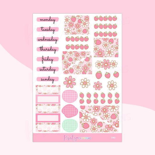 D143 | Strawberry Daisy | Journaling kit