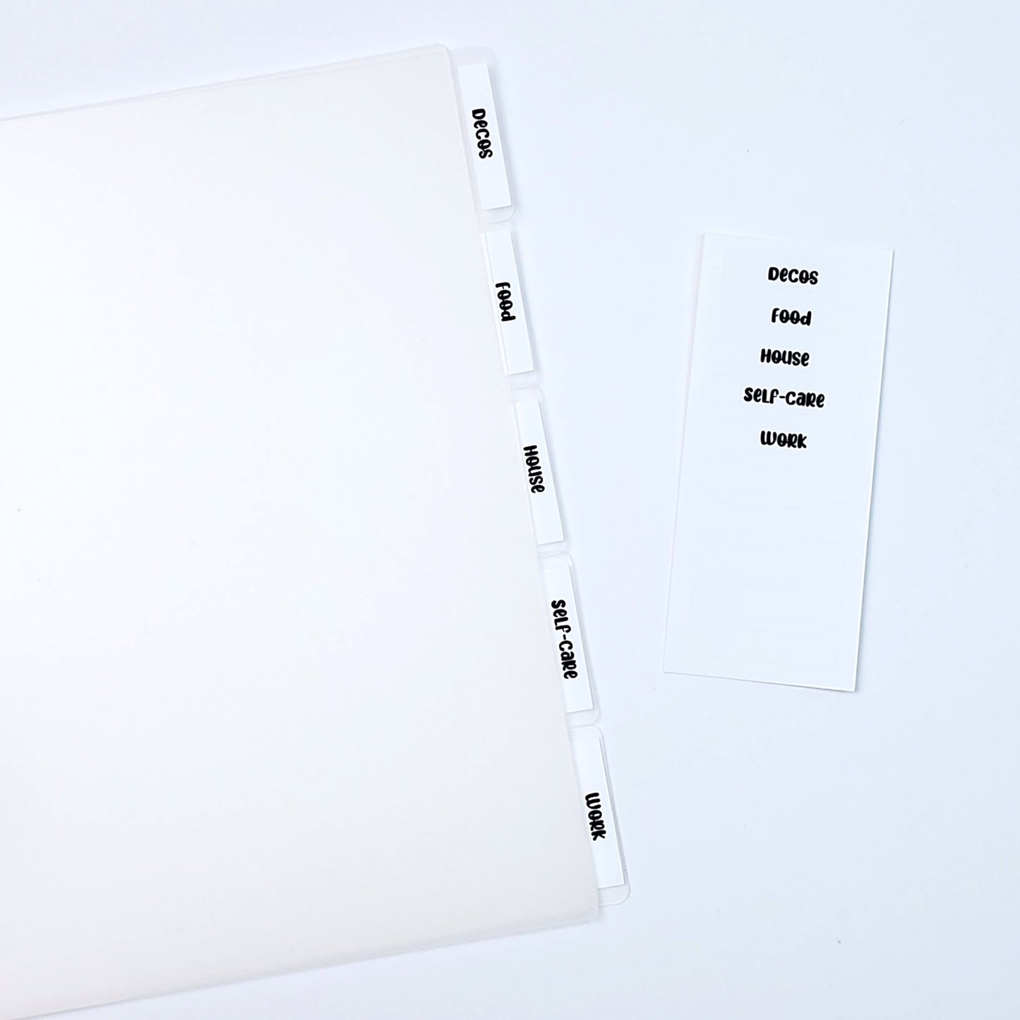 Divider for Reusable Sticker Book (5x7)