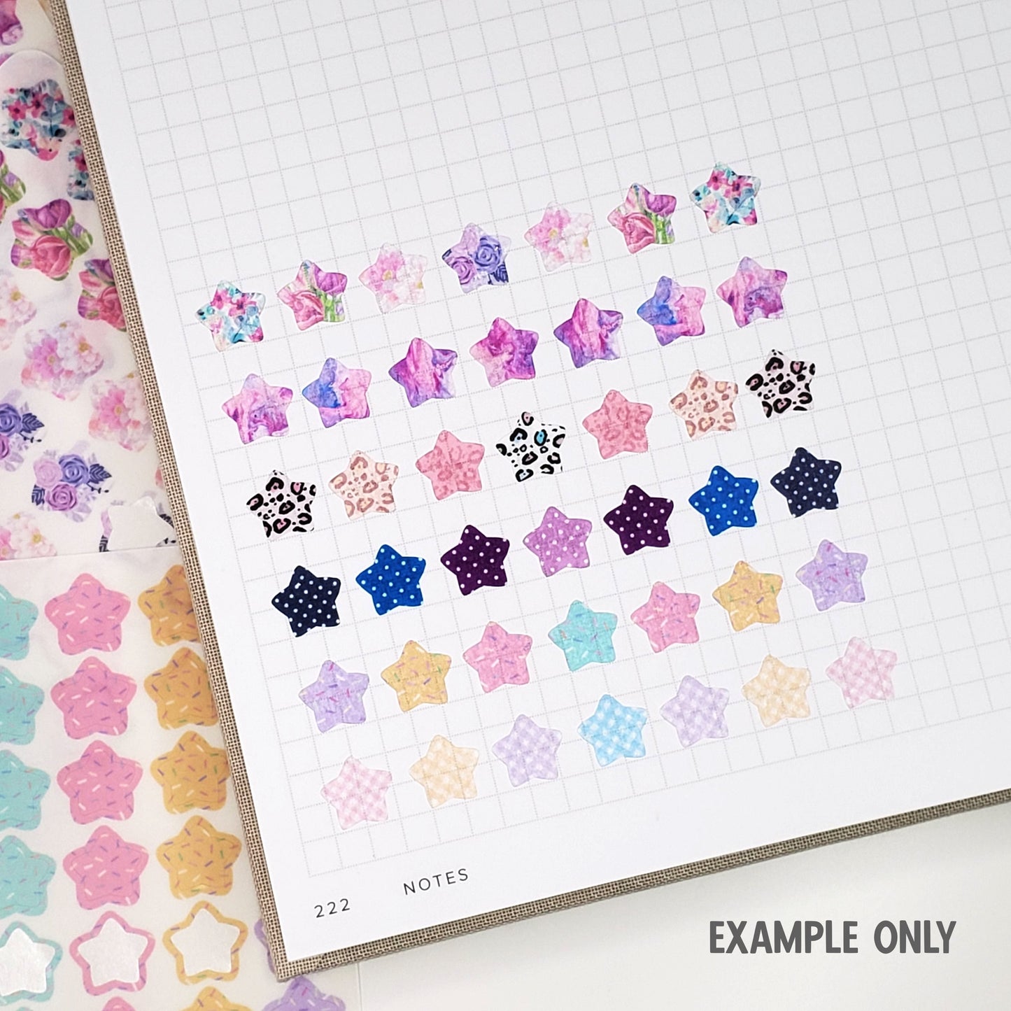 ANIMAL PRINTS | Medium Star | Transparent