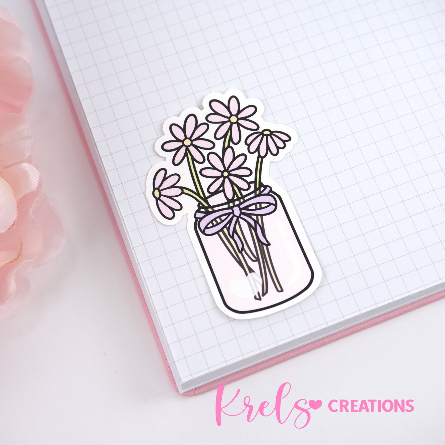 Flower vase | Die-cut sticker