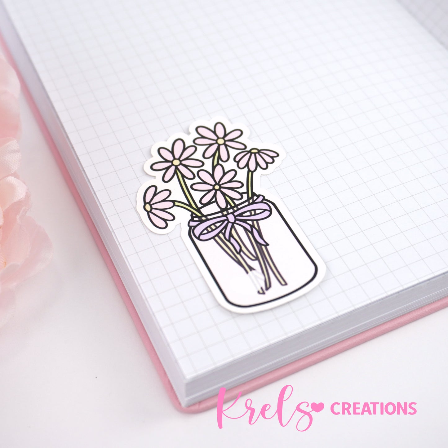 Flower vase | Die-cut sticker