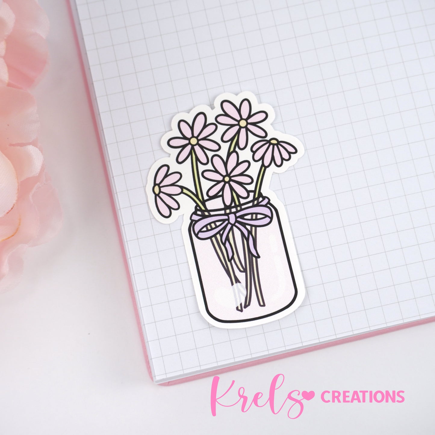 Flower vase | Die-cut sticker