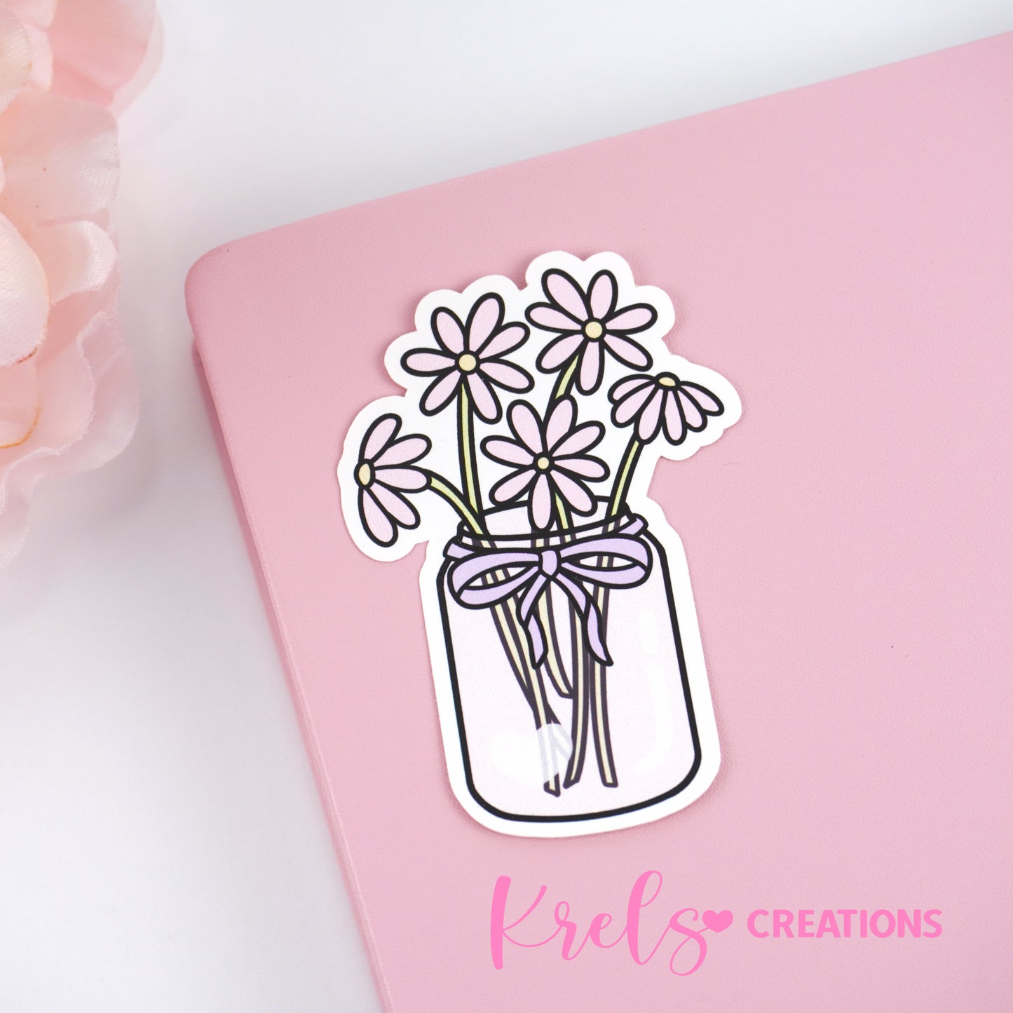 Flower vase | Die-cut sticker