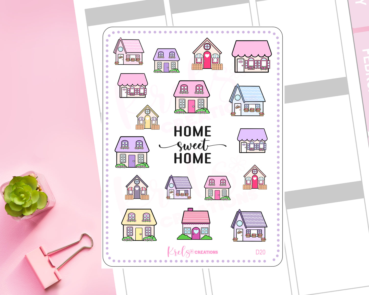 D20 | Home Sweet Home Doodles