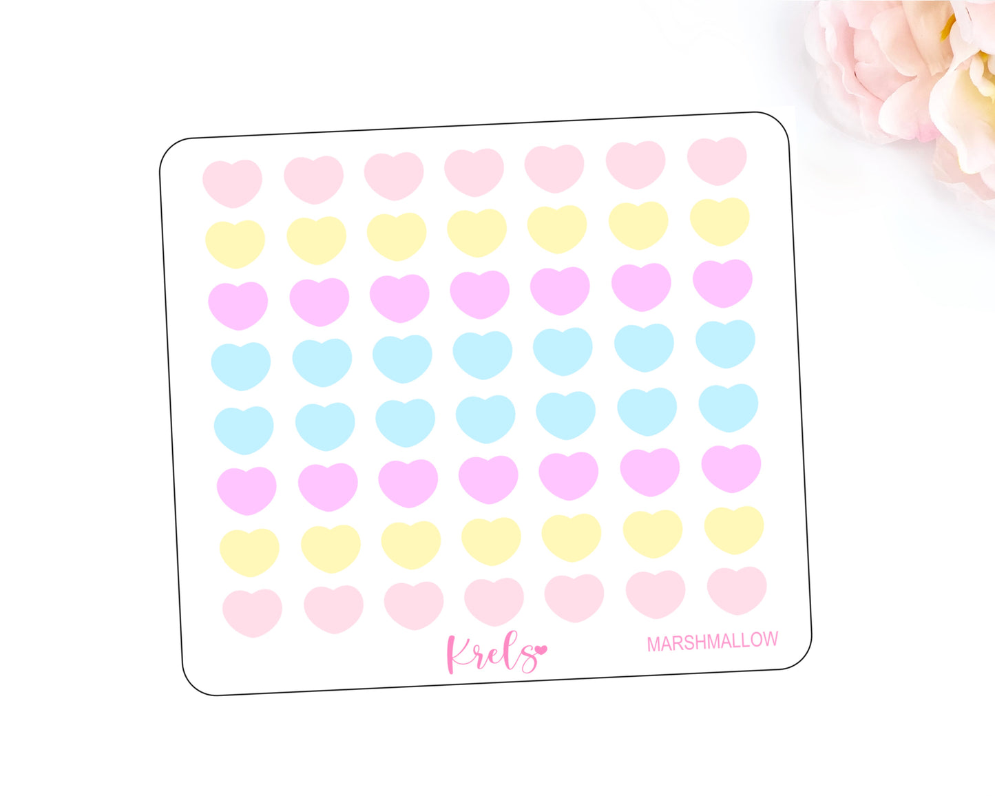 Marshmallow | Small Hearts | Transparent