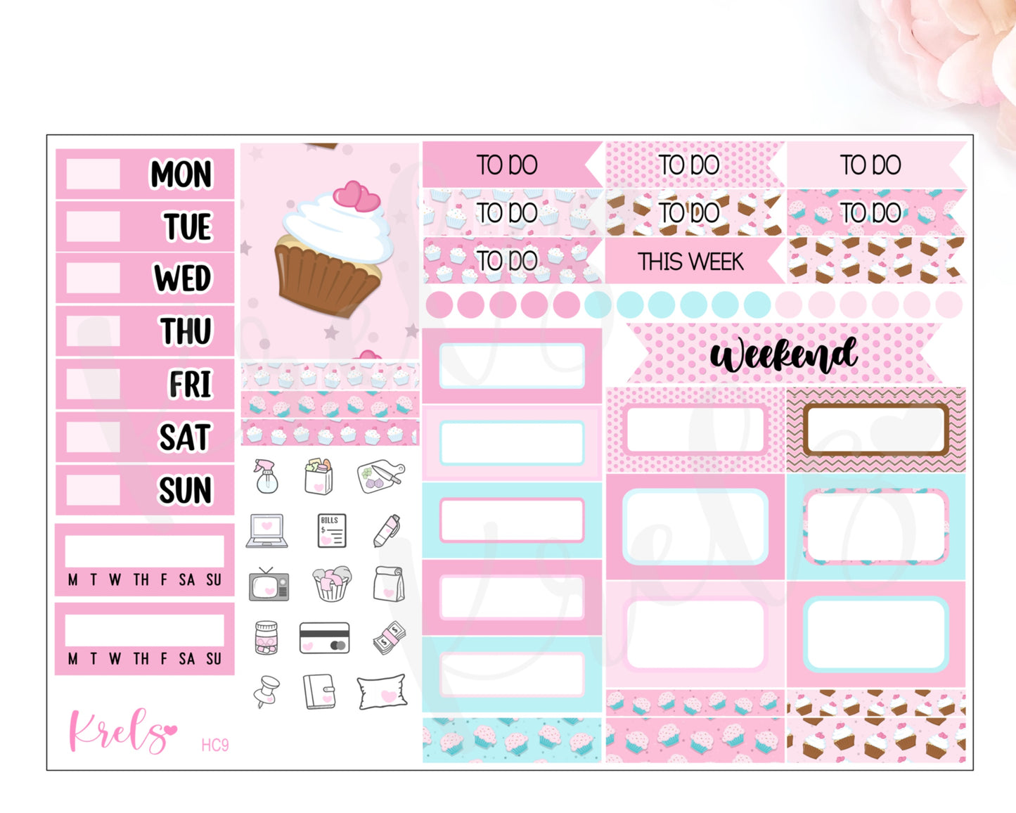 HC9 | Cupcake | Hobonichi cousin