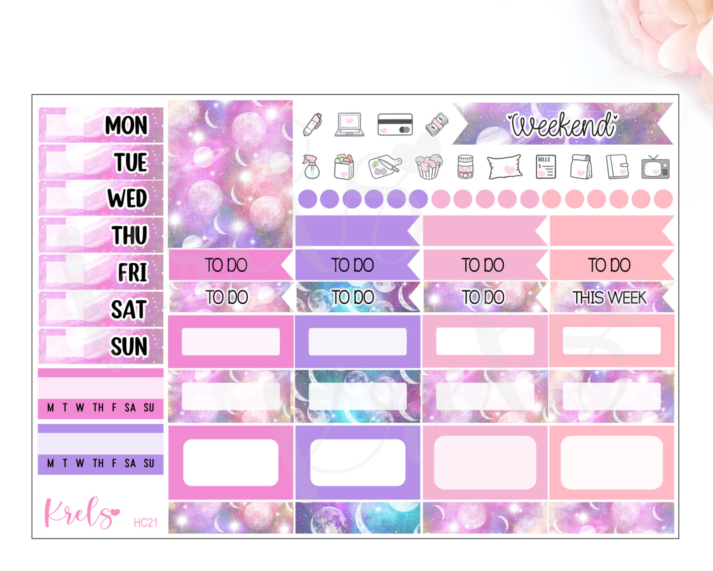 HC21| Planet Space | Hobonichi cousin
