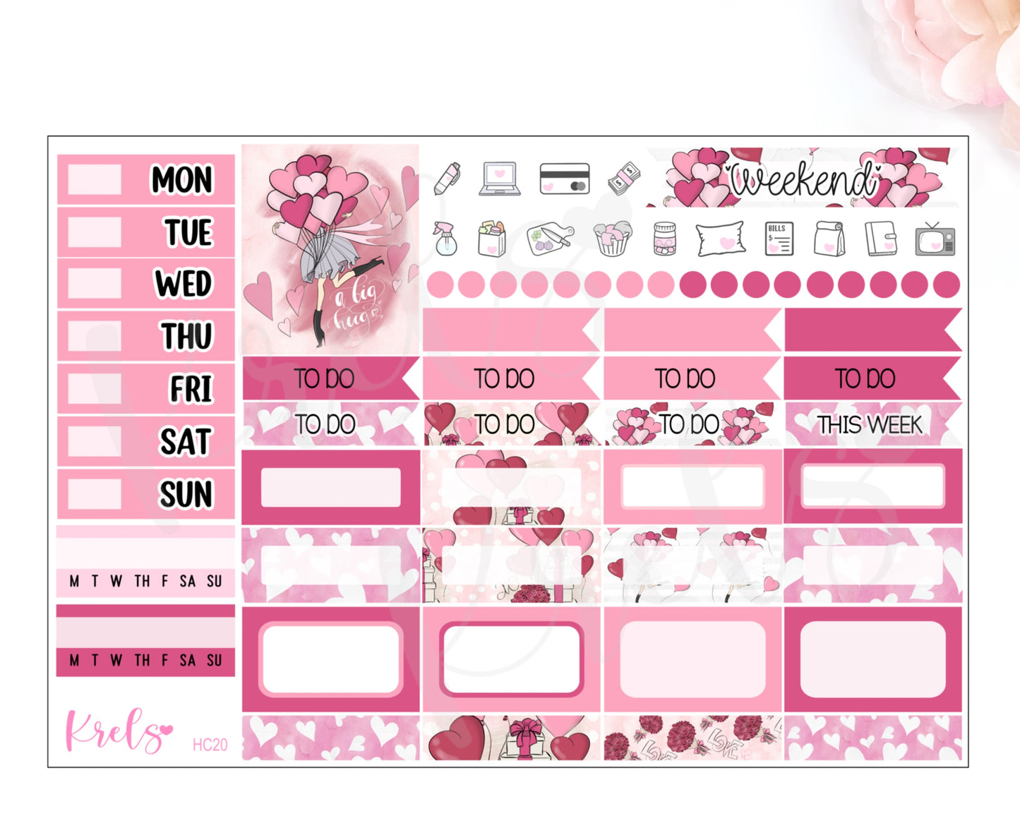 HC20 | Valentine girl | Hobonichi cousin