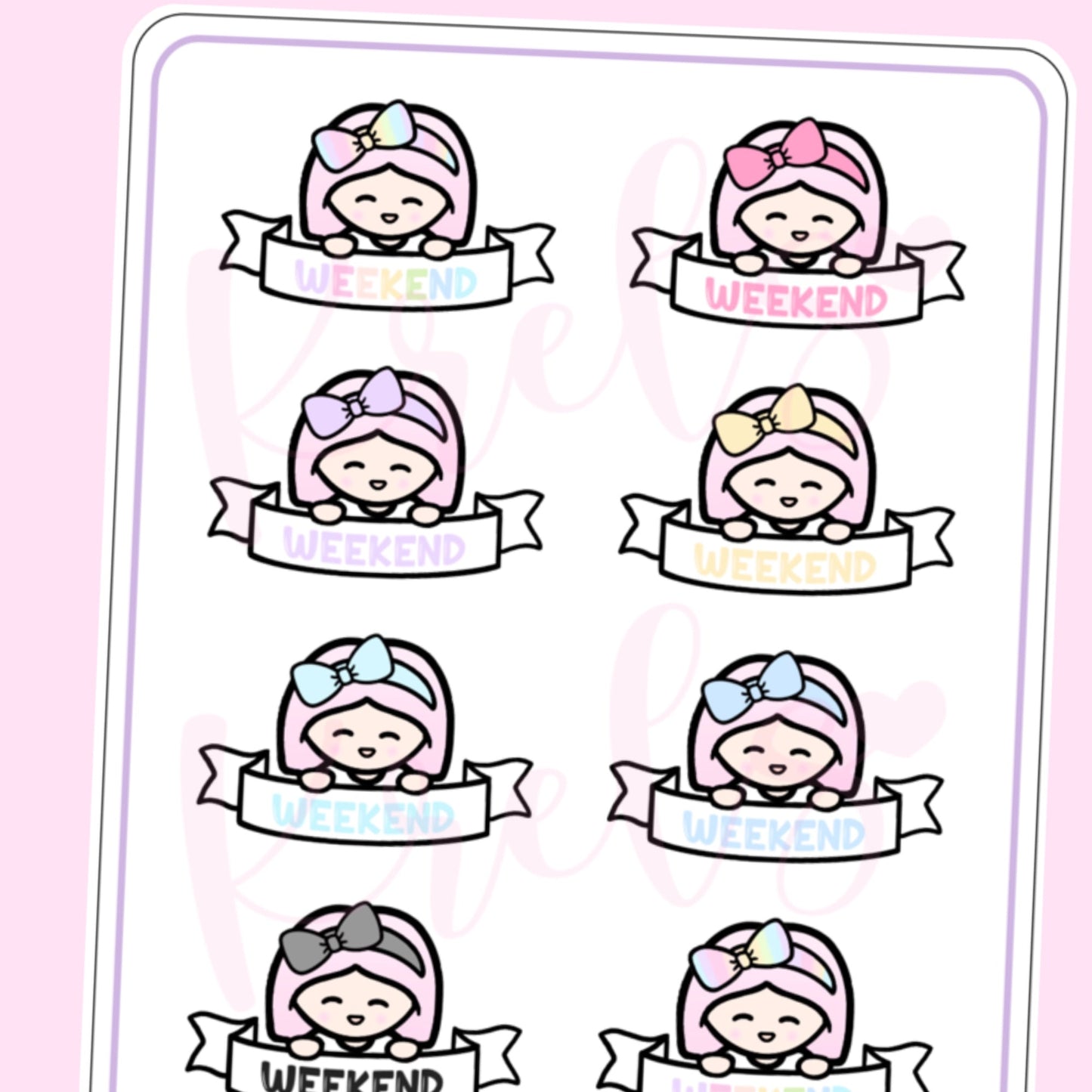 Weekend banner - Little K Stickers | HK172