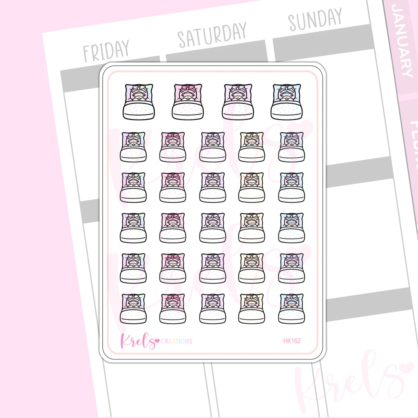 Sleeping -Little K Stickers | HK162