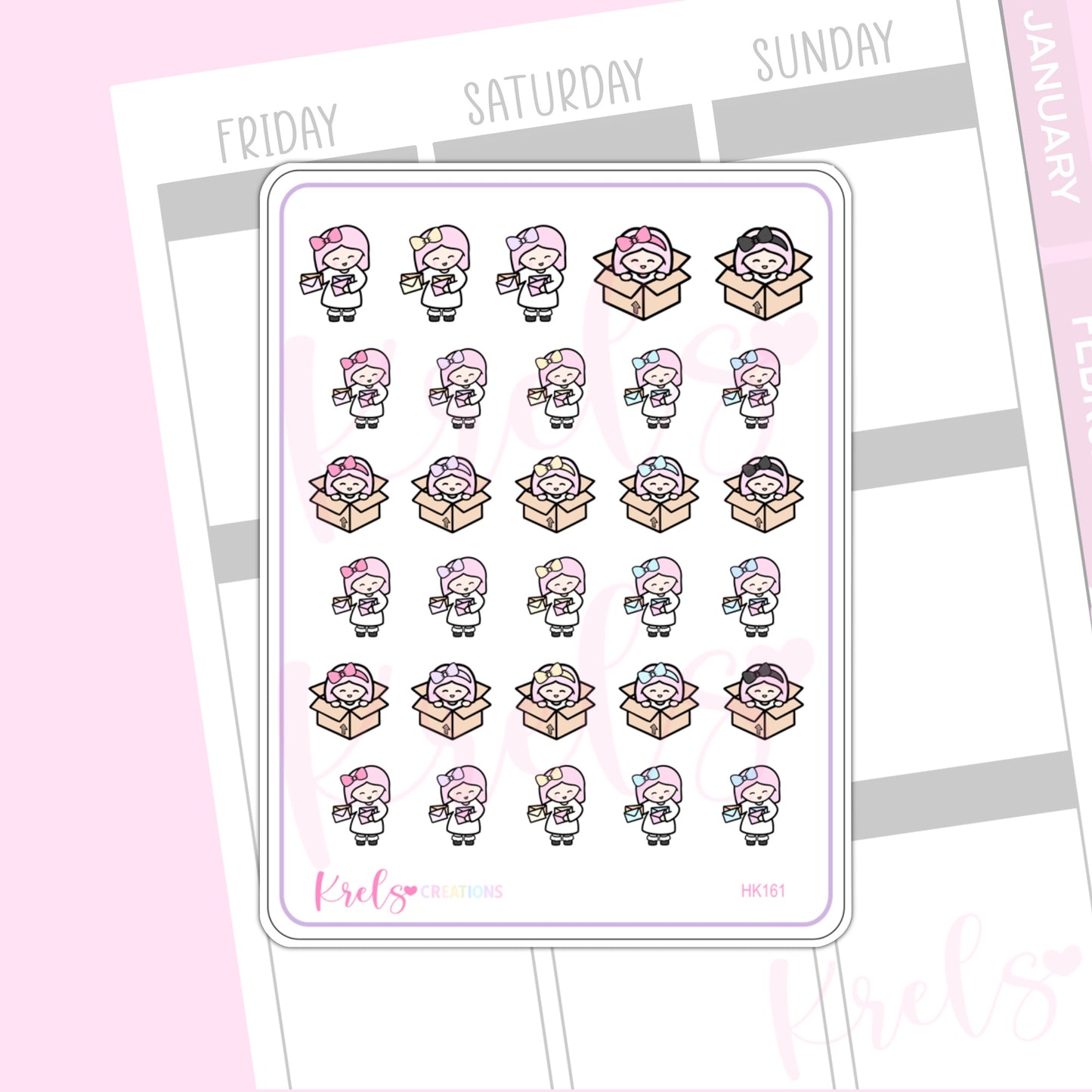 Happy mail -Little K Stickers| HK161