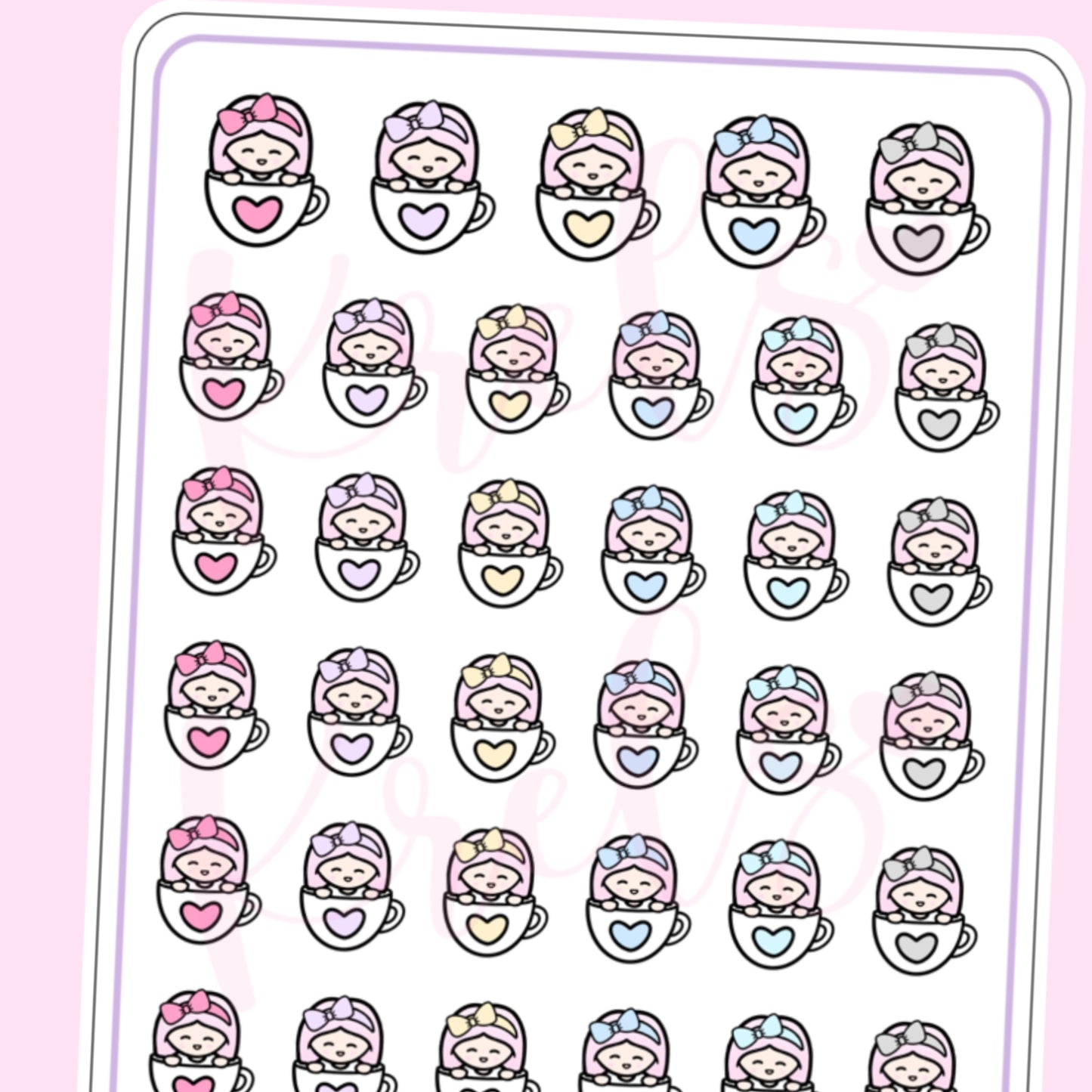 In a cup - Little K Stickers | HK168