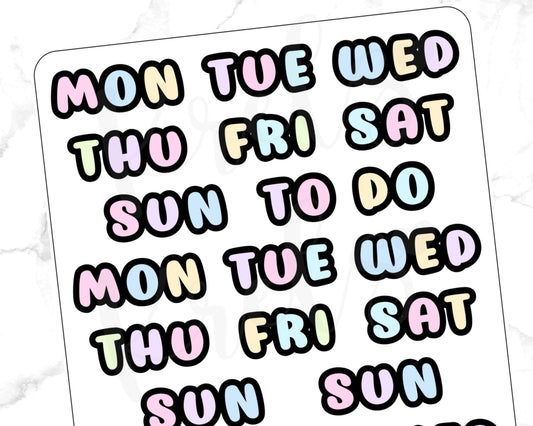 WC5 | Rainbow Weekdays Script