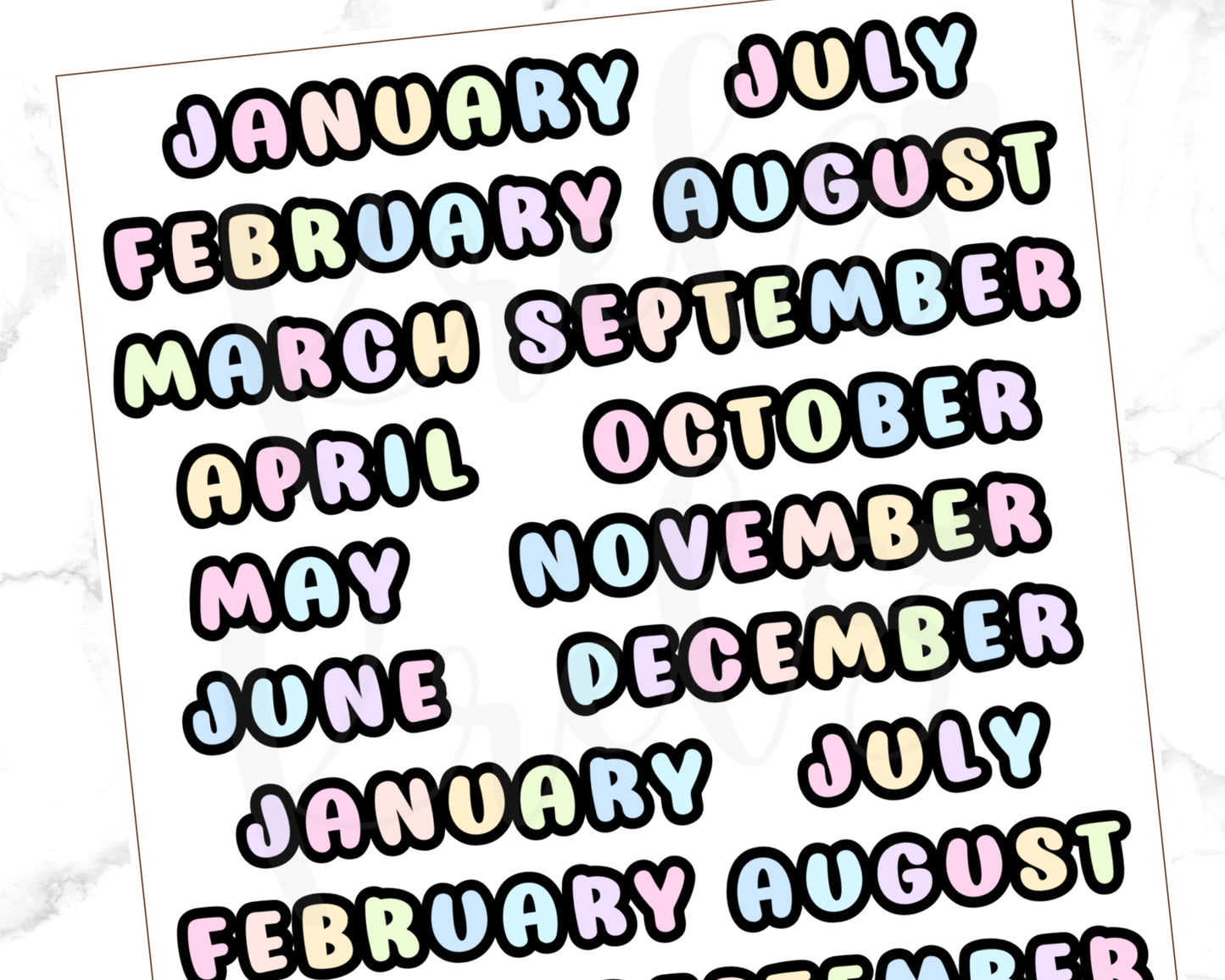 WC7 | Month Script