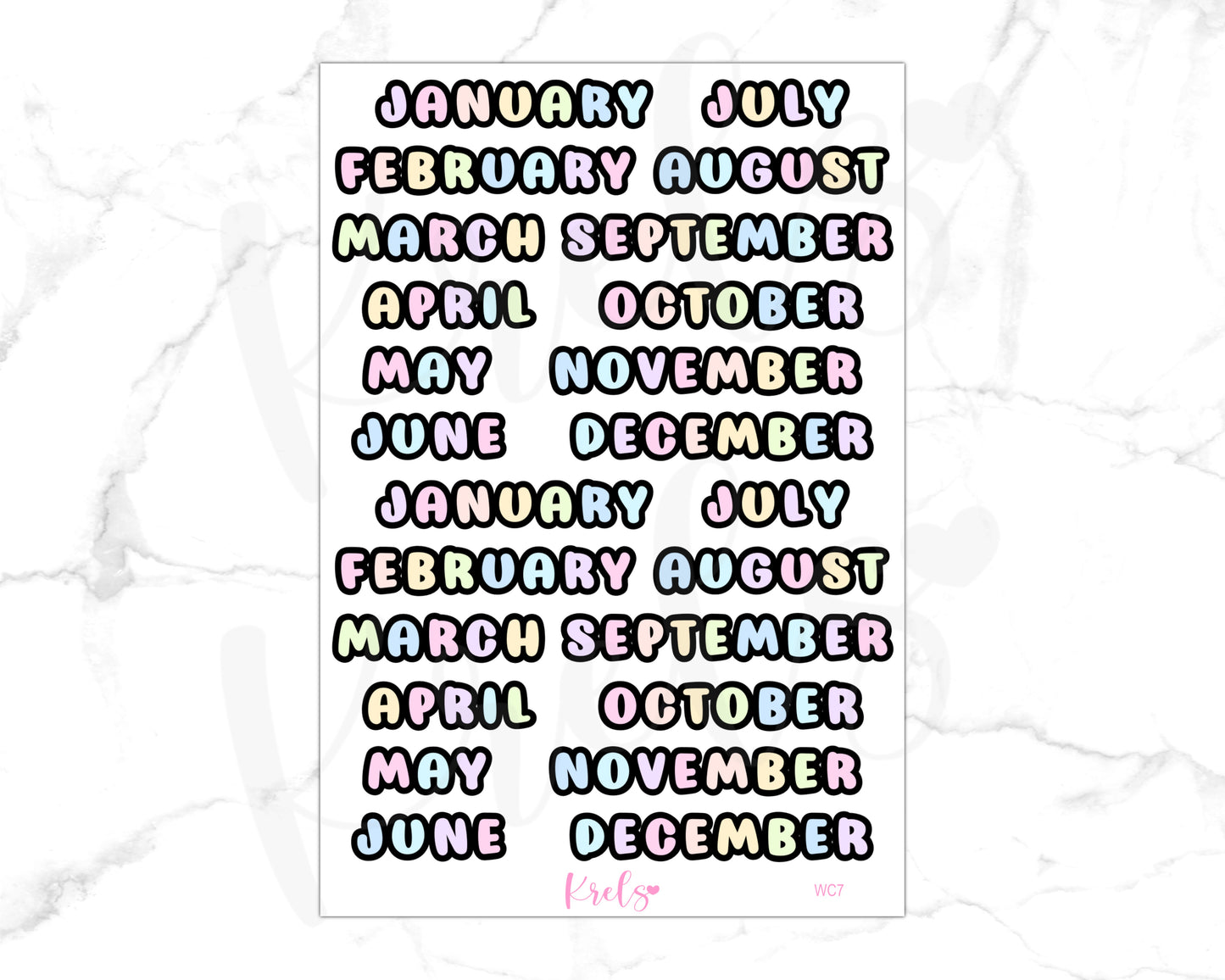WC7 | Month Script