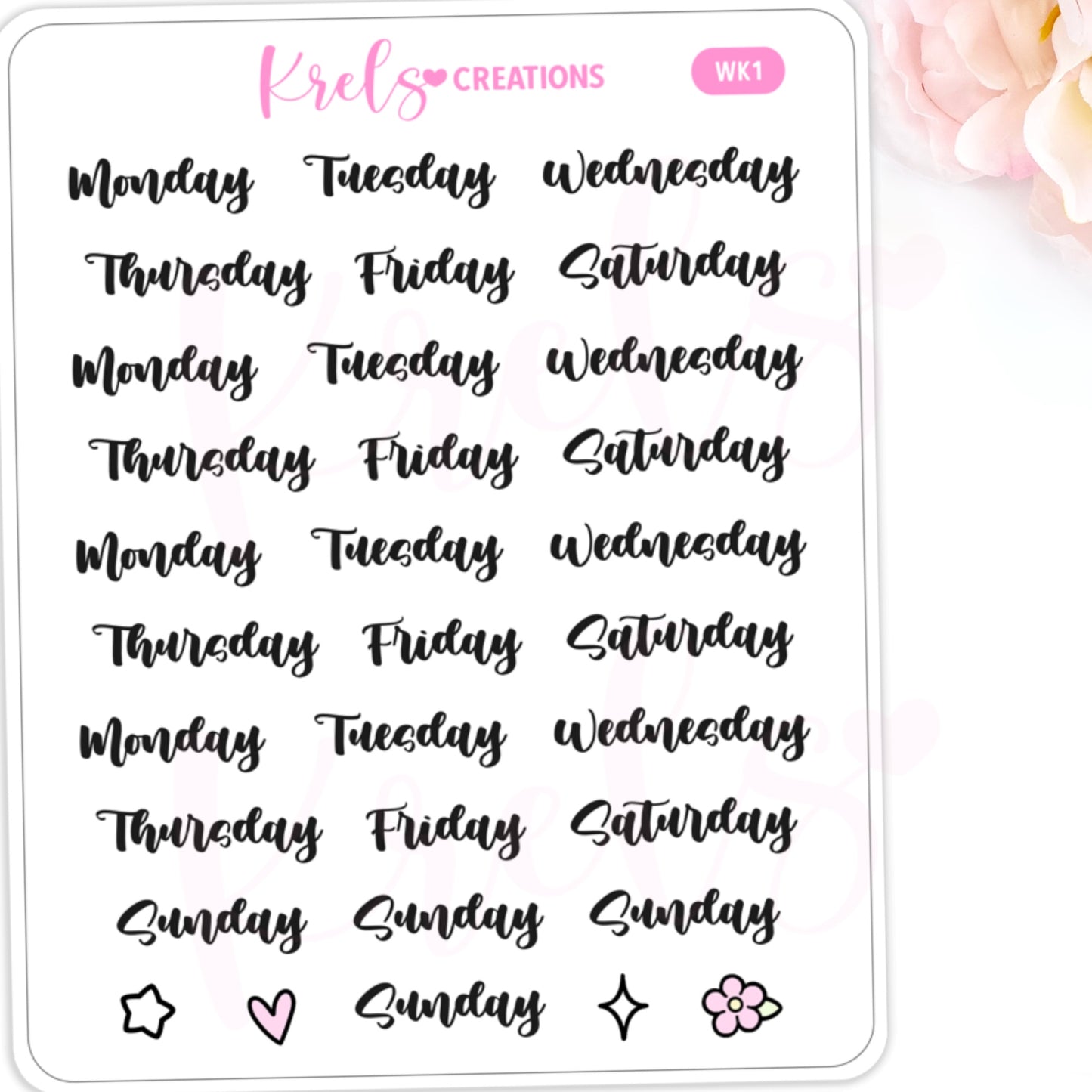 WK1 | Weekday
