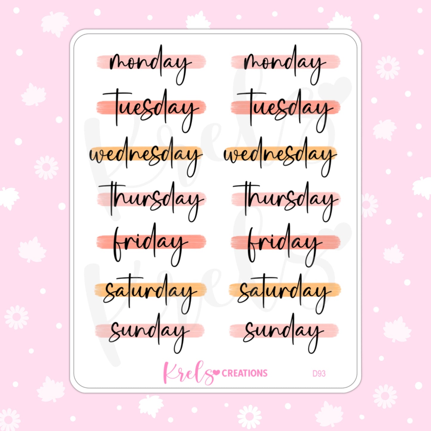 Weekdays | FALL THEME 🍁| D93
