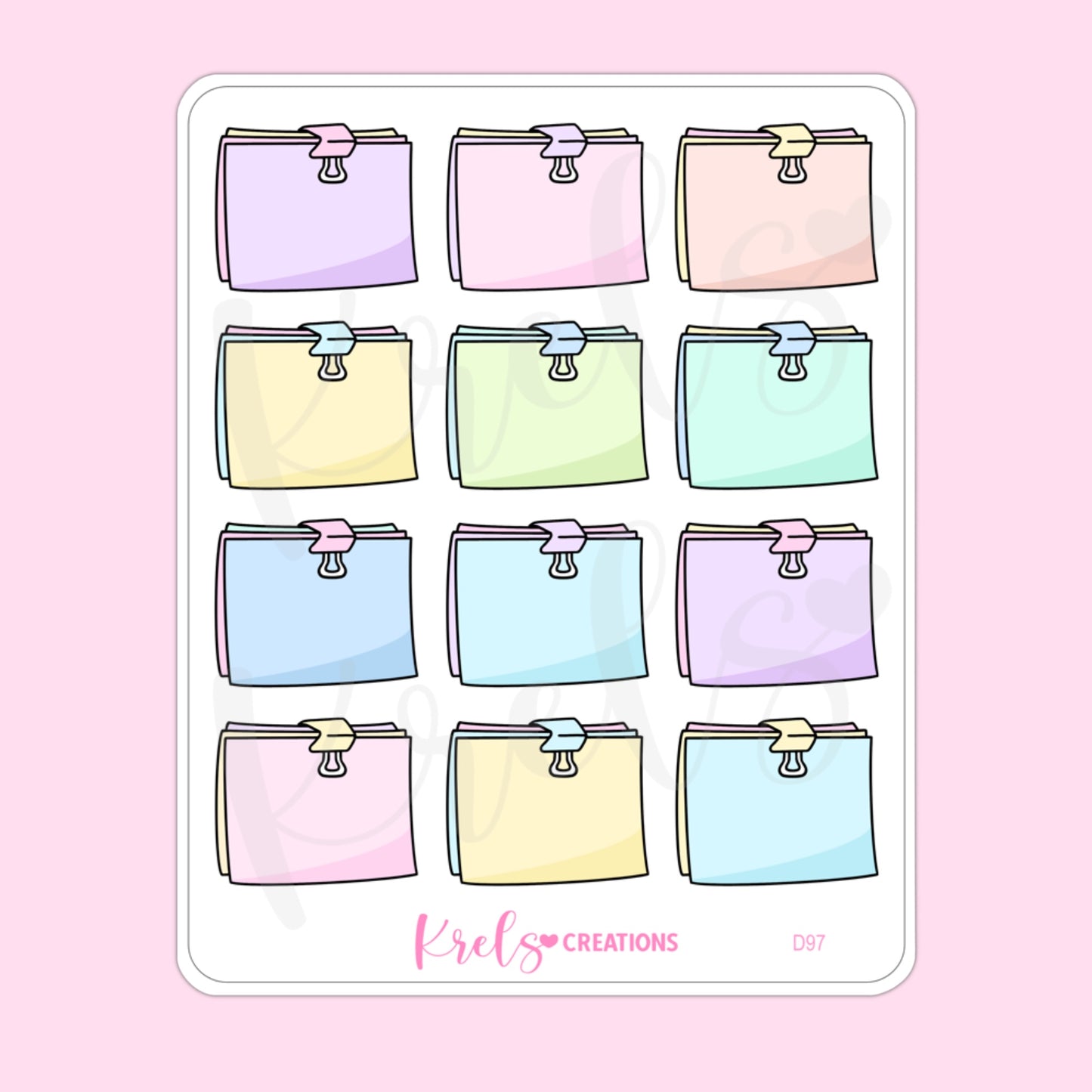 D97 | Note clip | Pastel