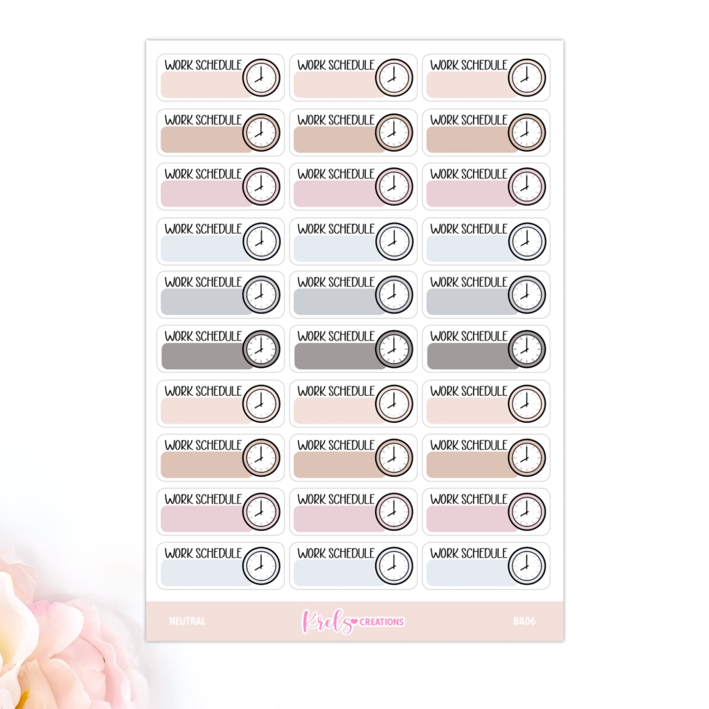 BA06 | Work Schedule
