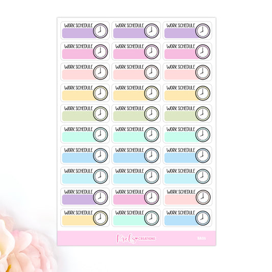 BA06 | Work Schedule